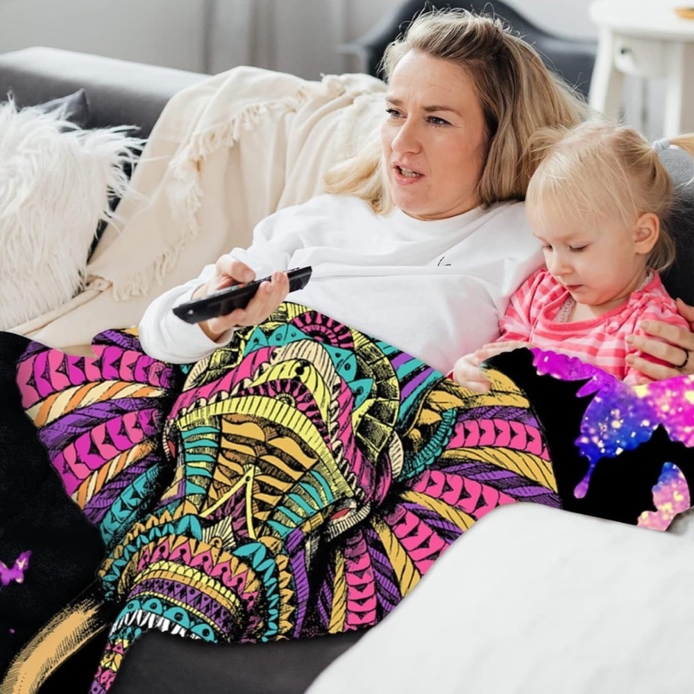 Elephant Throw Blankets Soft Cozy​​ - Picture 3 of 4